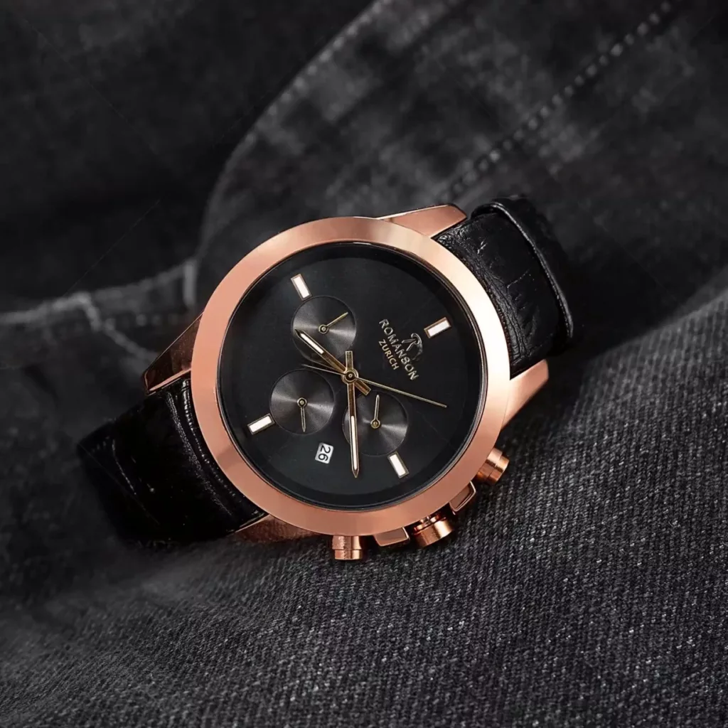 ساعت مچی عقربه‌ای کوارتز  مردانه رومانسون مدل بند چرم