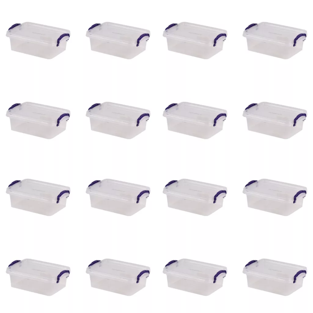 ظرف نگهدارنده رزگلد مدل فریزری قفلی كد 2000cc بسته 12 عددی