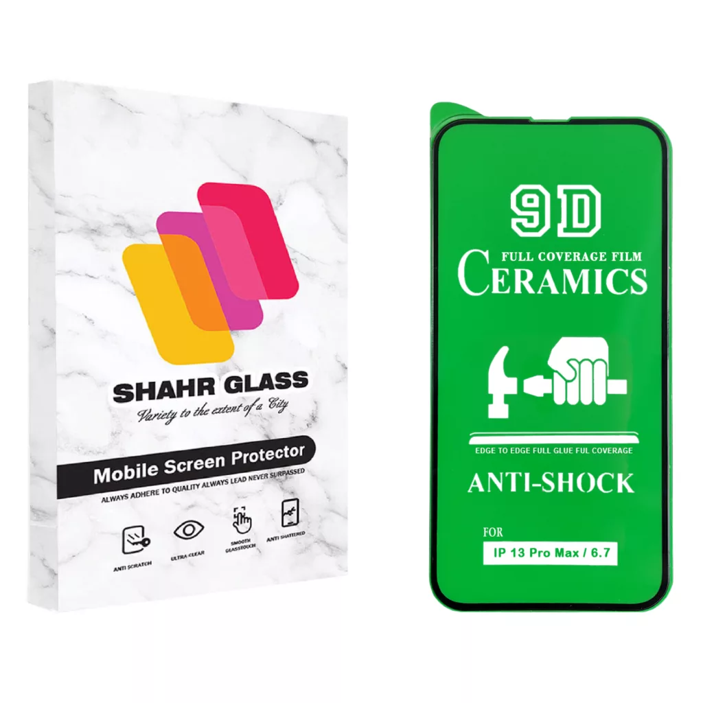 محافظ صفحه نمایش سرامیکی شهر گلس مدل CRM مناسب برای گوشی موبایل اپل iPhone 13 Pro Max