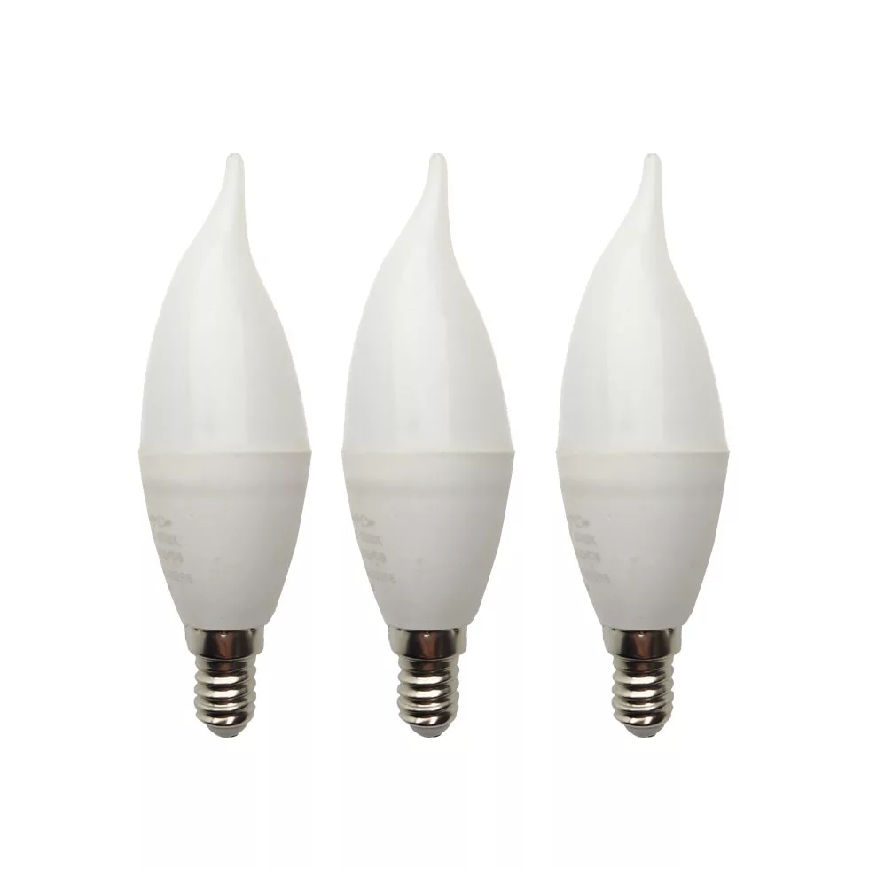 لامپ ال ای دی 8 وات زانیس مدل اشکی پایه E14 بسته 3 عددی