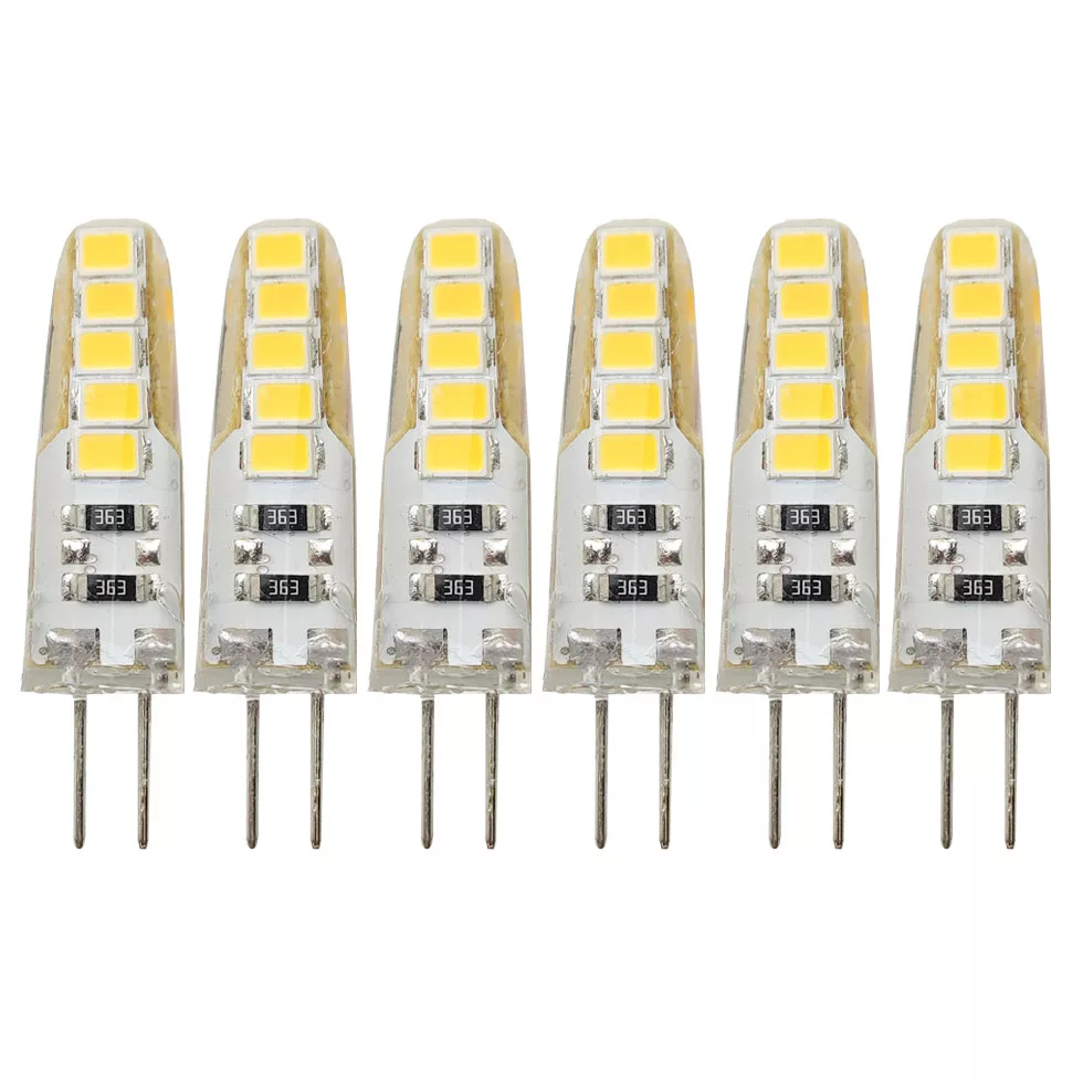 لامپ ال ای دی 3 وات مدل سوزنی ژله ای پایه G4 مجموعه 6 عددی