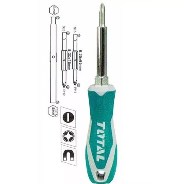 پیچ گوشتی توتال مدل THT250607