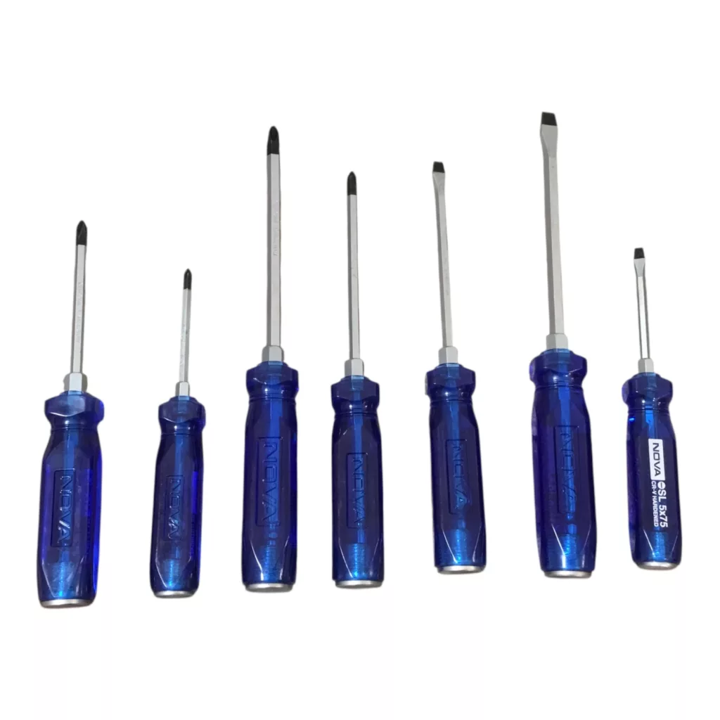 پیچ گوشتی ضربه خور نووا مدل 2171 مجموعه 7 عددی