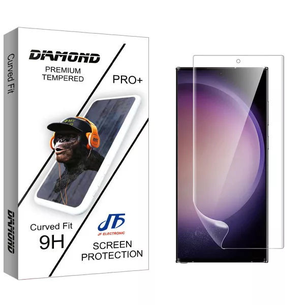 محافظ صفحه نمایش سرامیکی جی اف مدل diamond مناسب برای گوشی موبایل سامسونگ Galaxy S23 Ultra