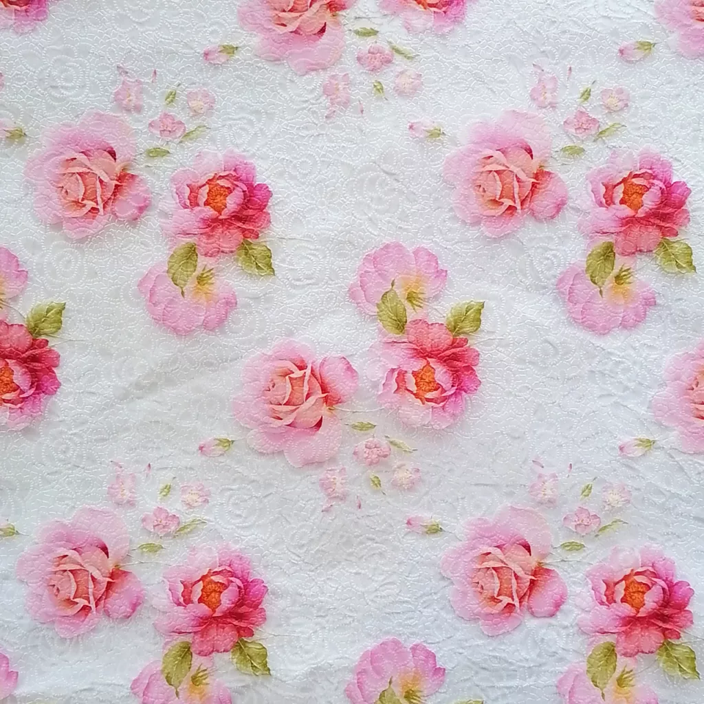 سفره 8 نفره طرح گل رز کد rozso21