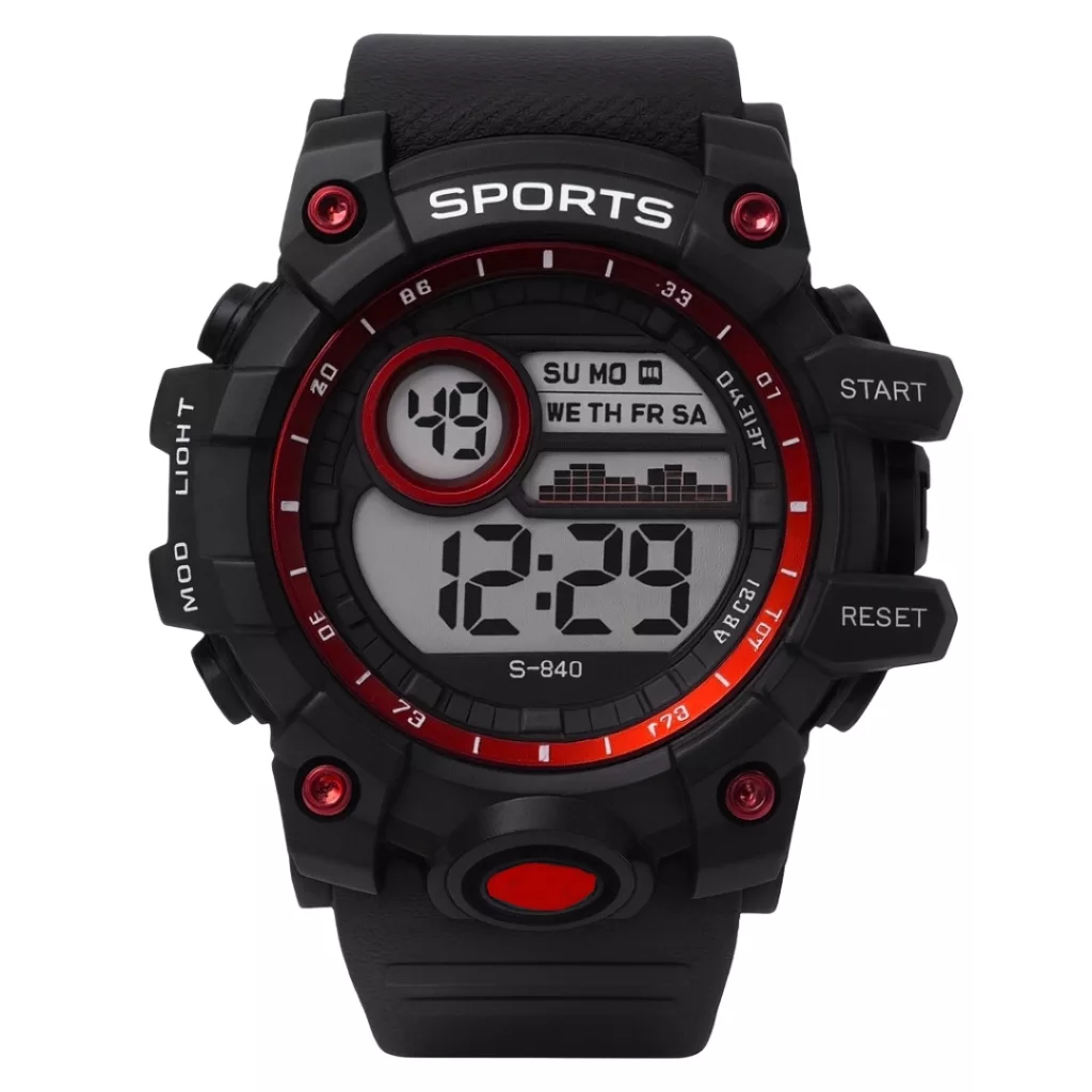 ساعت مچی دیجیتال مردانه مدل  اسپرت تک زمانه کرنوگراف بند پیو کد S2