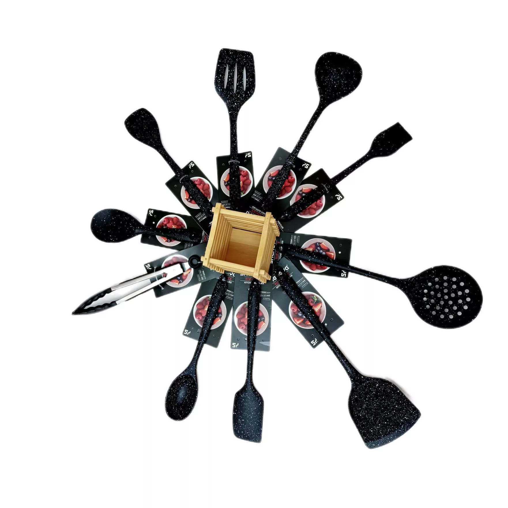 سرویس کفگیر و ملاقه 10پارچه شنگیا مدل سیلیکونی کد NEW 10-1