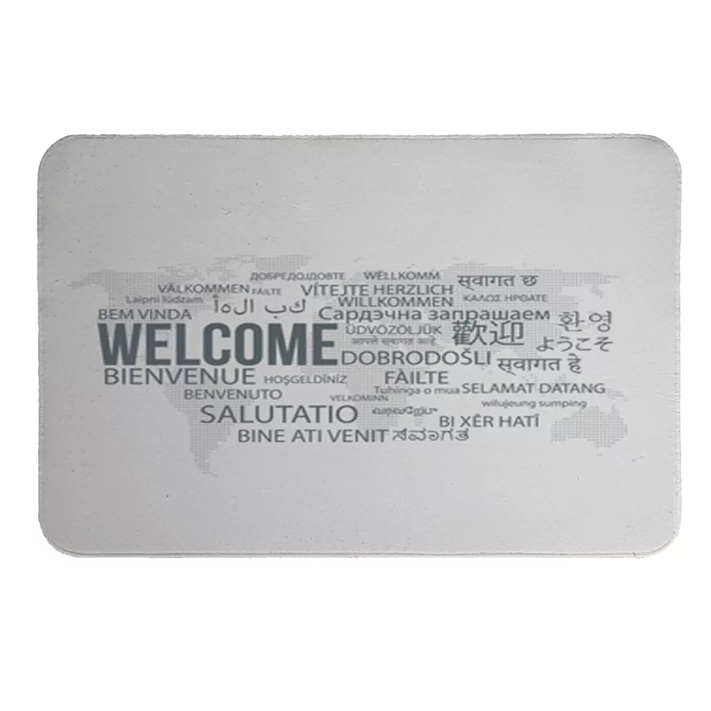 پادری طرح welcome کد 8257 سایز 80 × 50 سانتی متر