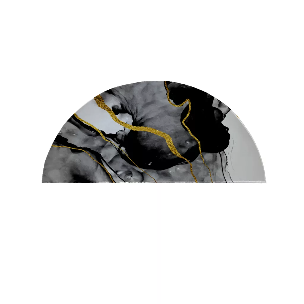 پادری مدل نیم دایره طرح سنگ کد 8631 سایز 90×45 سانتی متر