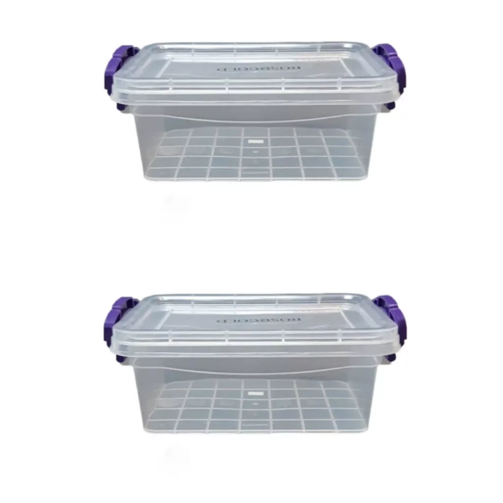 ظرف نگهدارنده رزگلد مدل فریزری قفلی 1 بسته 2 عددی