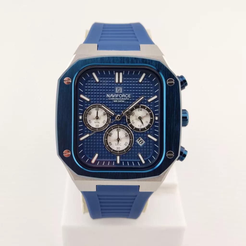 ساعت مچی عقربه‌ای مردانه نیوی فورس مدل کرنوگراف NF 8037BBS