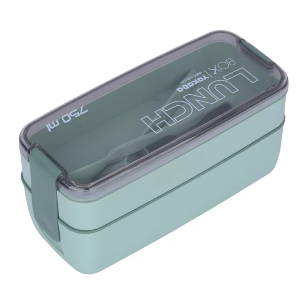 ظرف غذا مدل 750 به همراه قاشق و چنگال