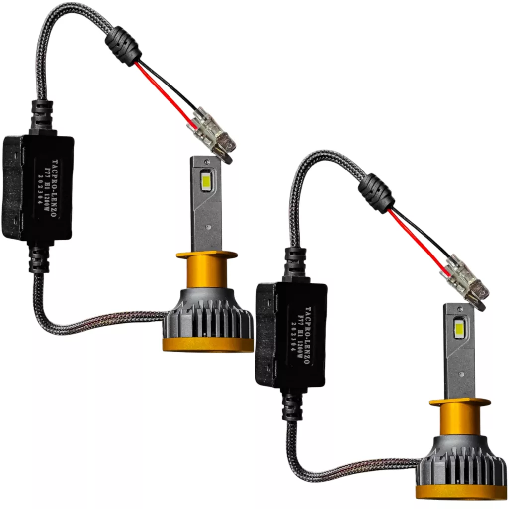 لامپ هدلایت خودرو تک پرو مدل F77.H1.1200W پایه H1 بسته ۲ عددی