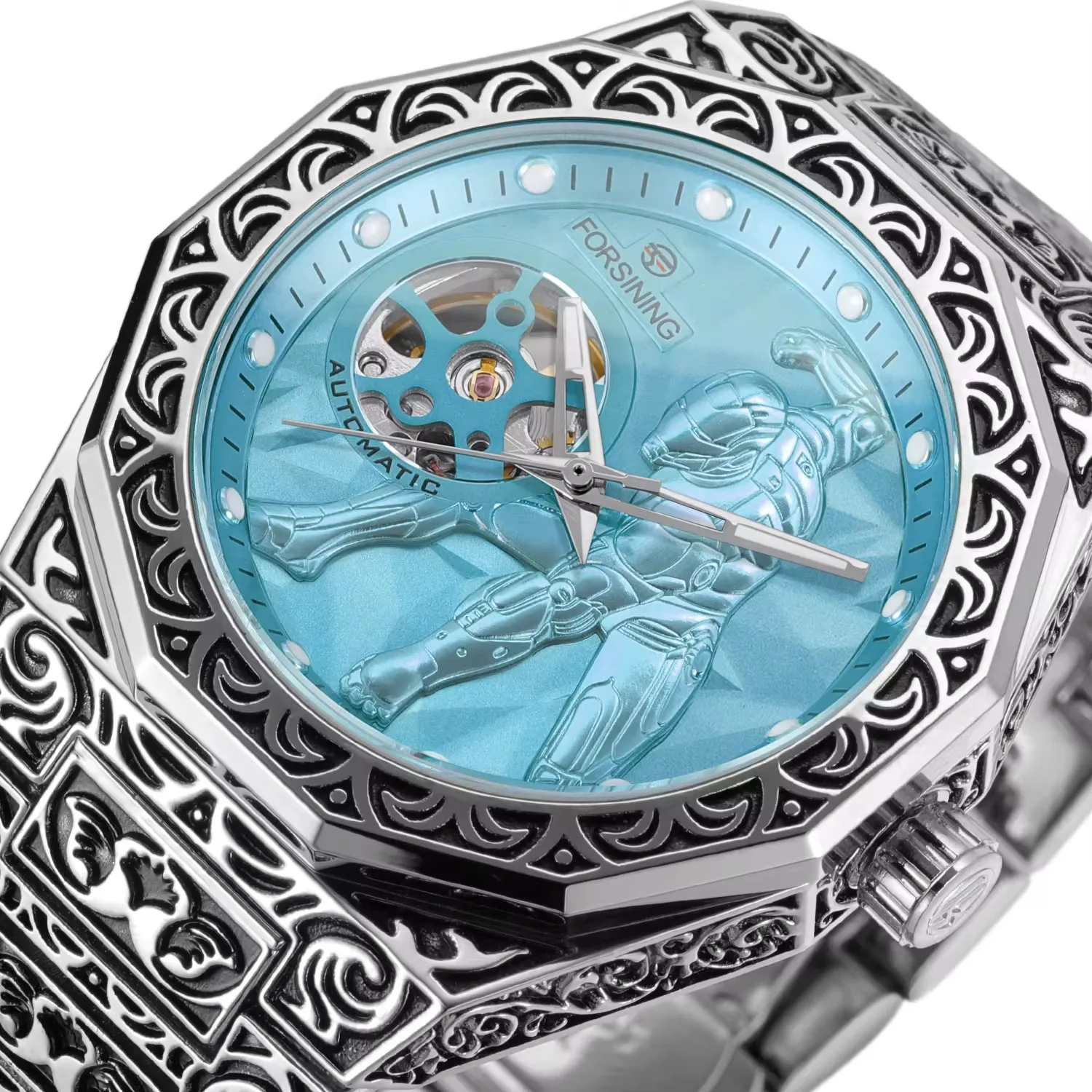 ساعت مچی عقربه‌ای اتوماتیک مردانه فورسنینگ مدل IRONMAN