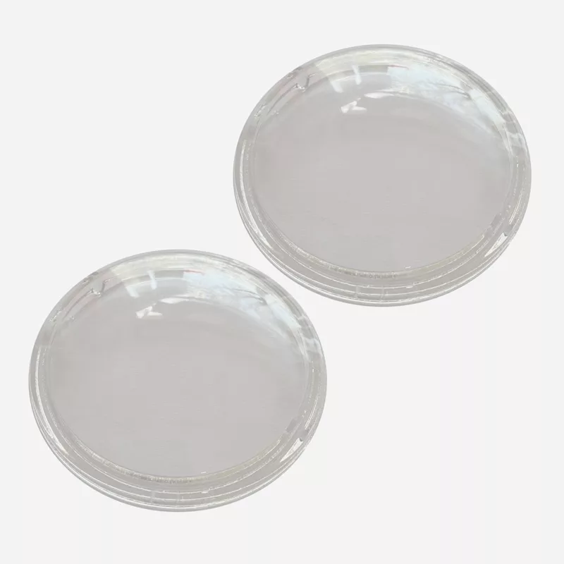 شیشه چراغ مه شکن جلو خودرو کد SQ1005 مناسب برای کوئیک و ساینا بسته 2 عددی