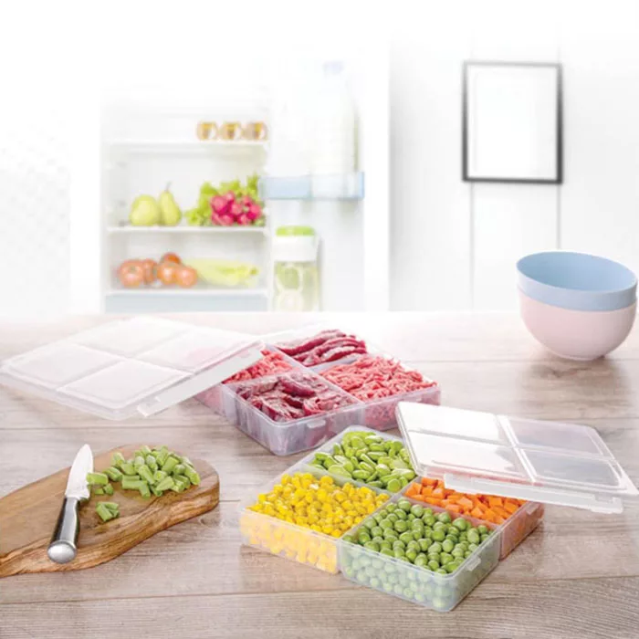 ظرف نگهدارنده لیمون مدل چهار قسمتی کد TP111