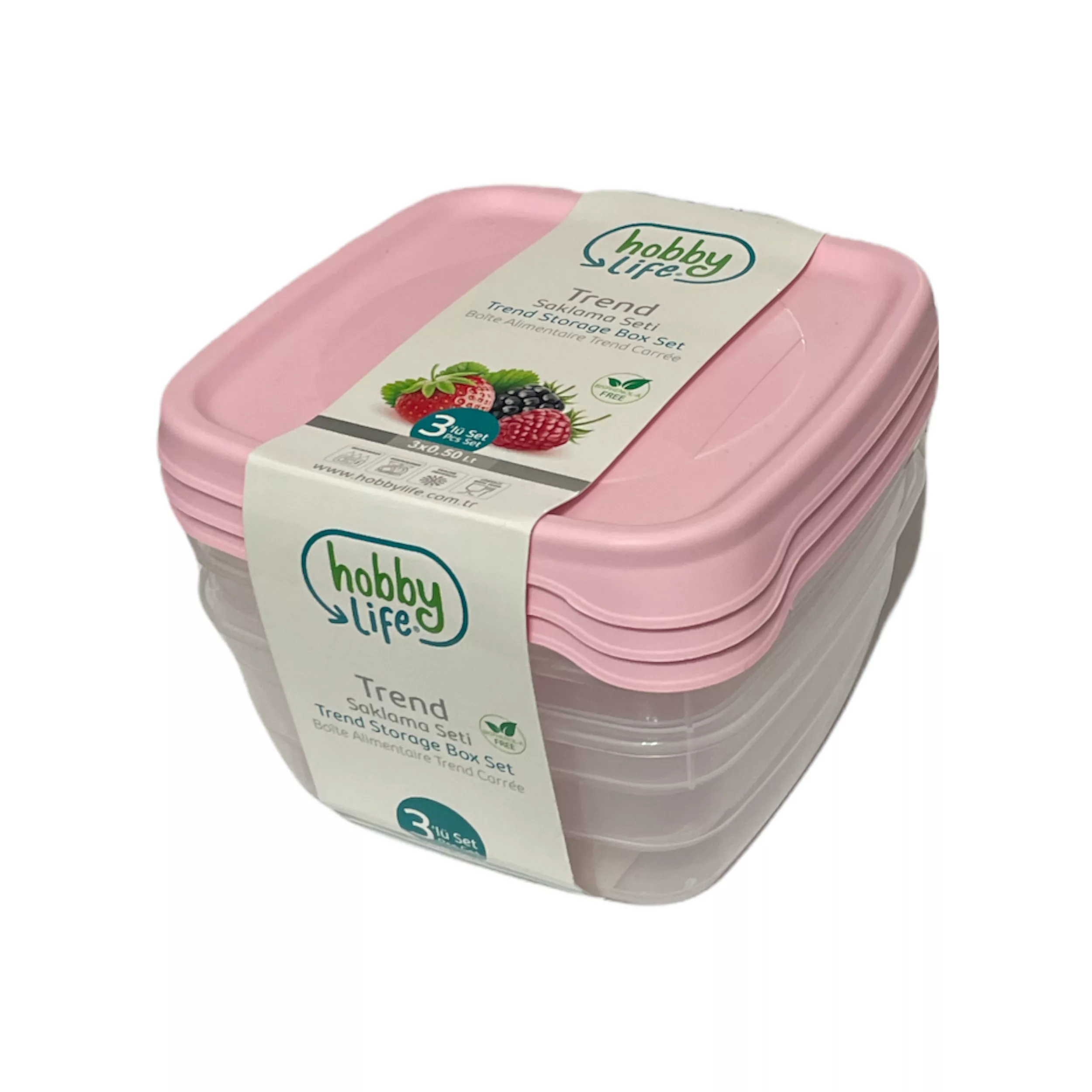ظرف نگهدارنده هوبی لایف مدل 1038 بسته 3 عددی