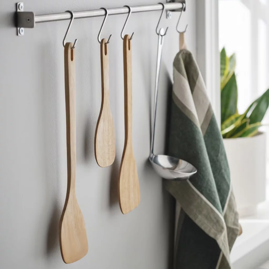 سرویس کفگیر چوبی 3 پارچه ایکیا مدل majfisk