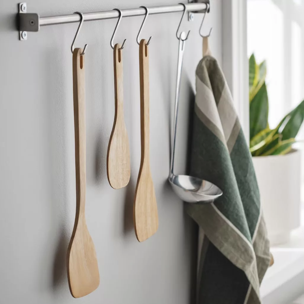 سرویس کفگیر چوبی 3 پارچه ایکیا مدل majfisk