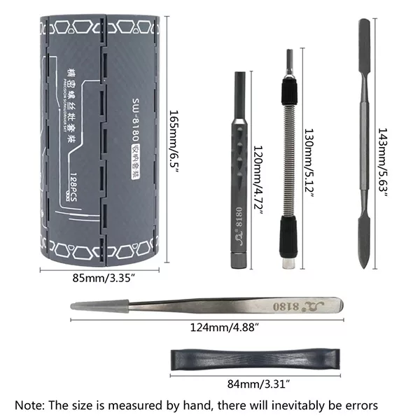 پیچ گوشتی مدل SW-8180 بسته 128 عددی