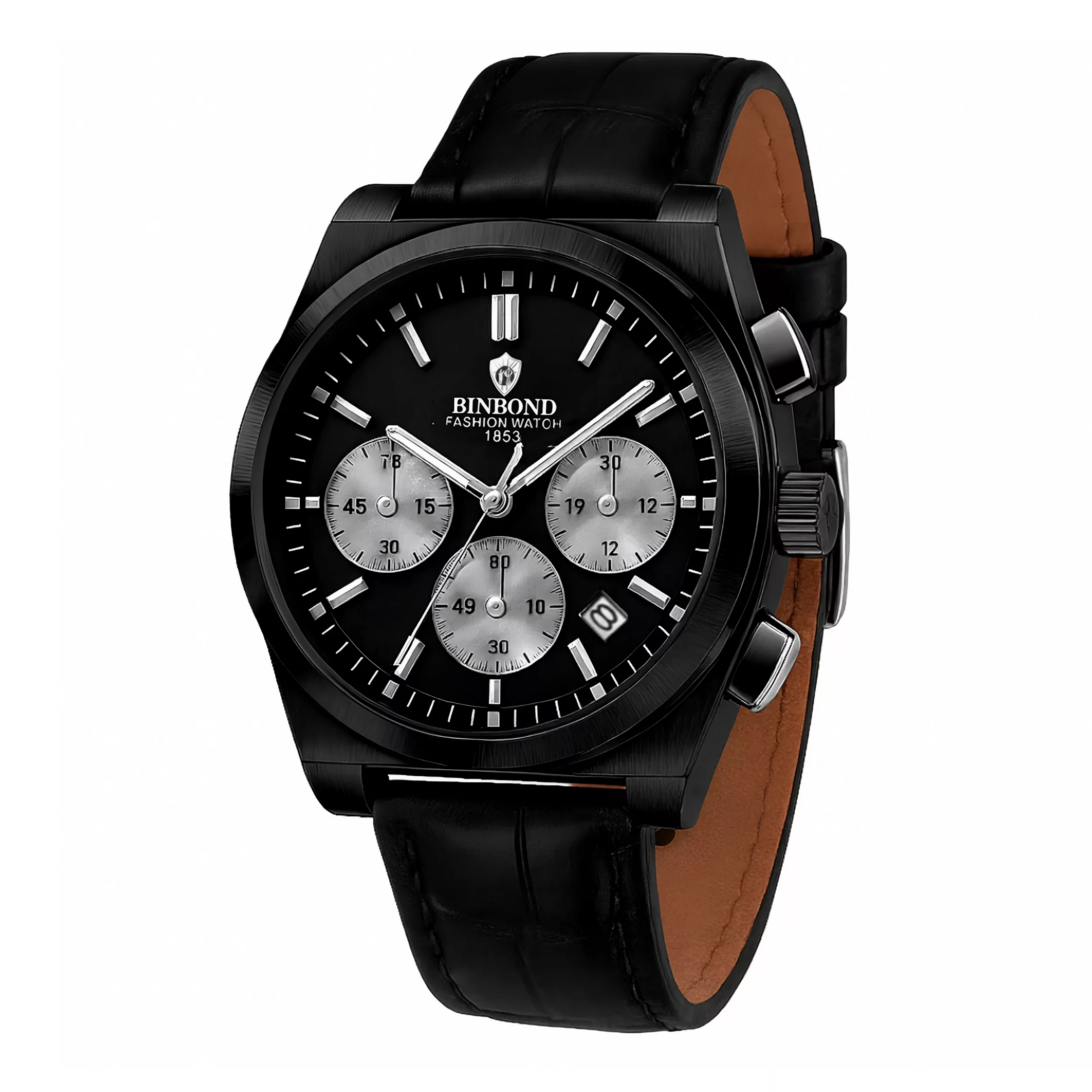 ساعت مچی عقربهای کوارتز مردانه بین باند مدل اسپرت لوکس سه موتور فعال کرنوگراف بند چرم کد J4 ساعت مچی عقربهای کوارتز مردانه بین باند مدل اسپرت لوکس سه موتور فعال کرنوگراف بند چرم کد J4