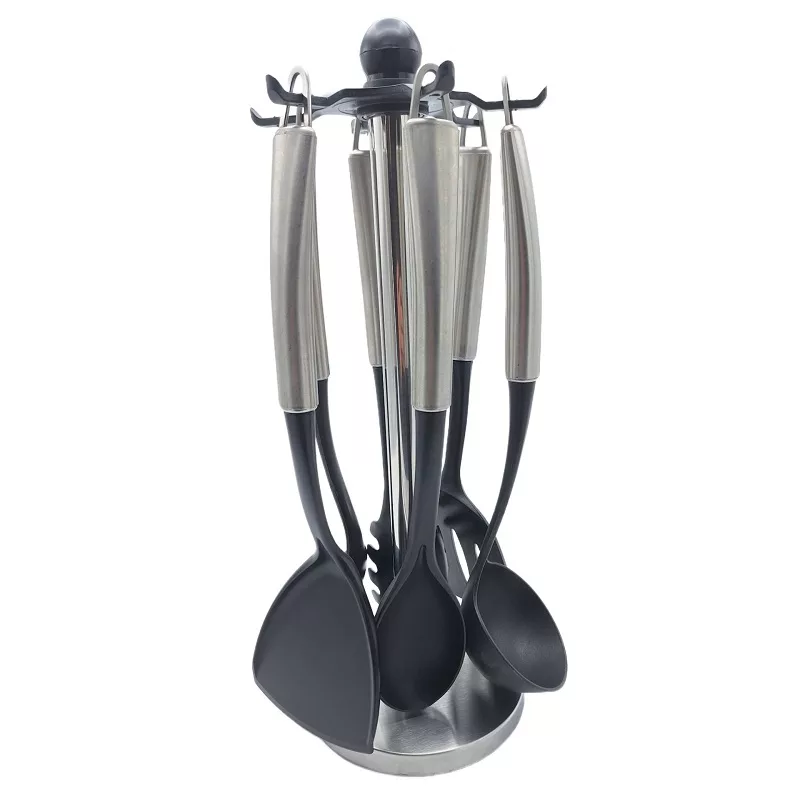 سرویس کفگیر و ملاقه 7 پارچه اف بی ویژن مدل دسته استیل