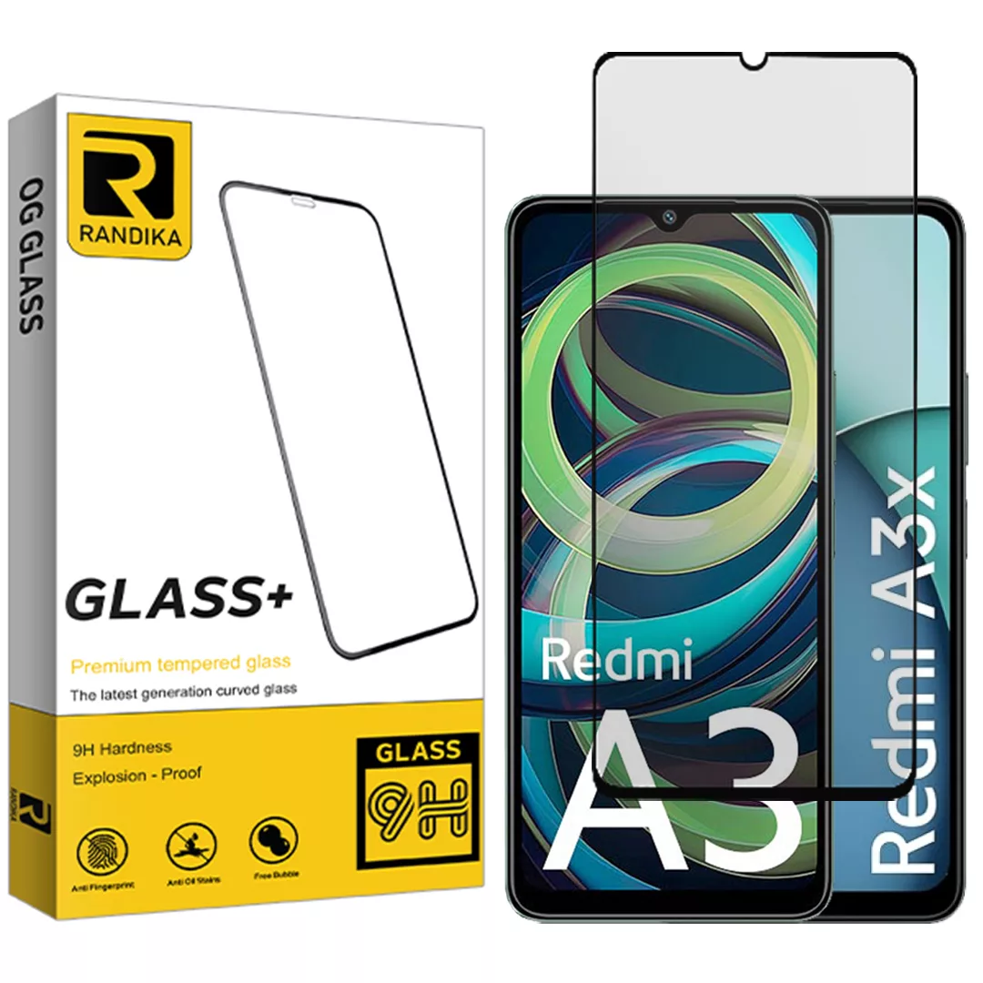 محافظ صفحه نمایش شیشه ای راندیکا مدل Premium مناسب برای گوشی موبایل شیائومی Redmi A3x / Redmi A3