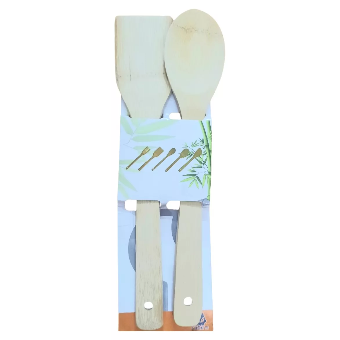 سرویس قاشق و کاردک چوبی 2 پارچه آدونیس مدل بامبو 2006
