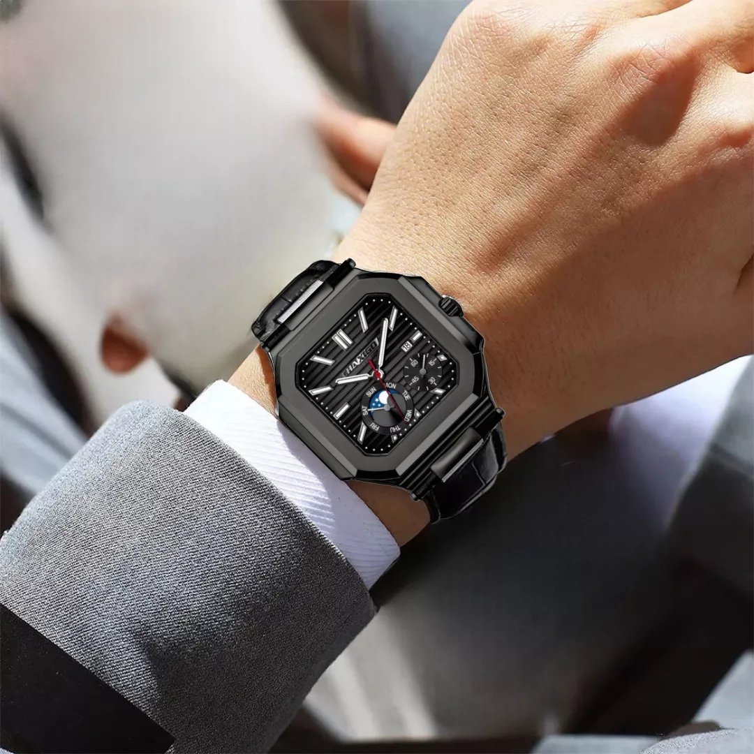 ساعت مچی عقربه‌ای کوارتز مردانه چاکسیگو مدل اسپرت تک موتوره بند چرم کد C1