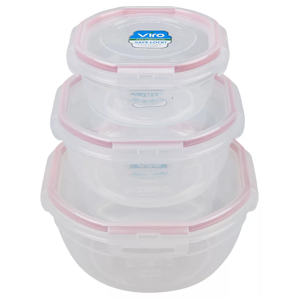 ظرف نگهدارنده ویرو پلاستیک کد 1700 بسته 3 عددی