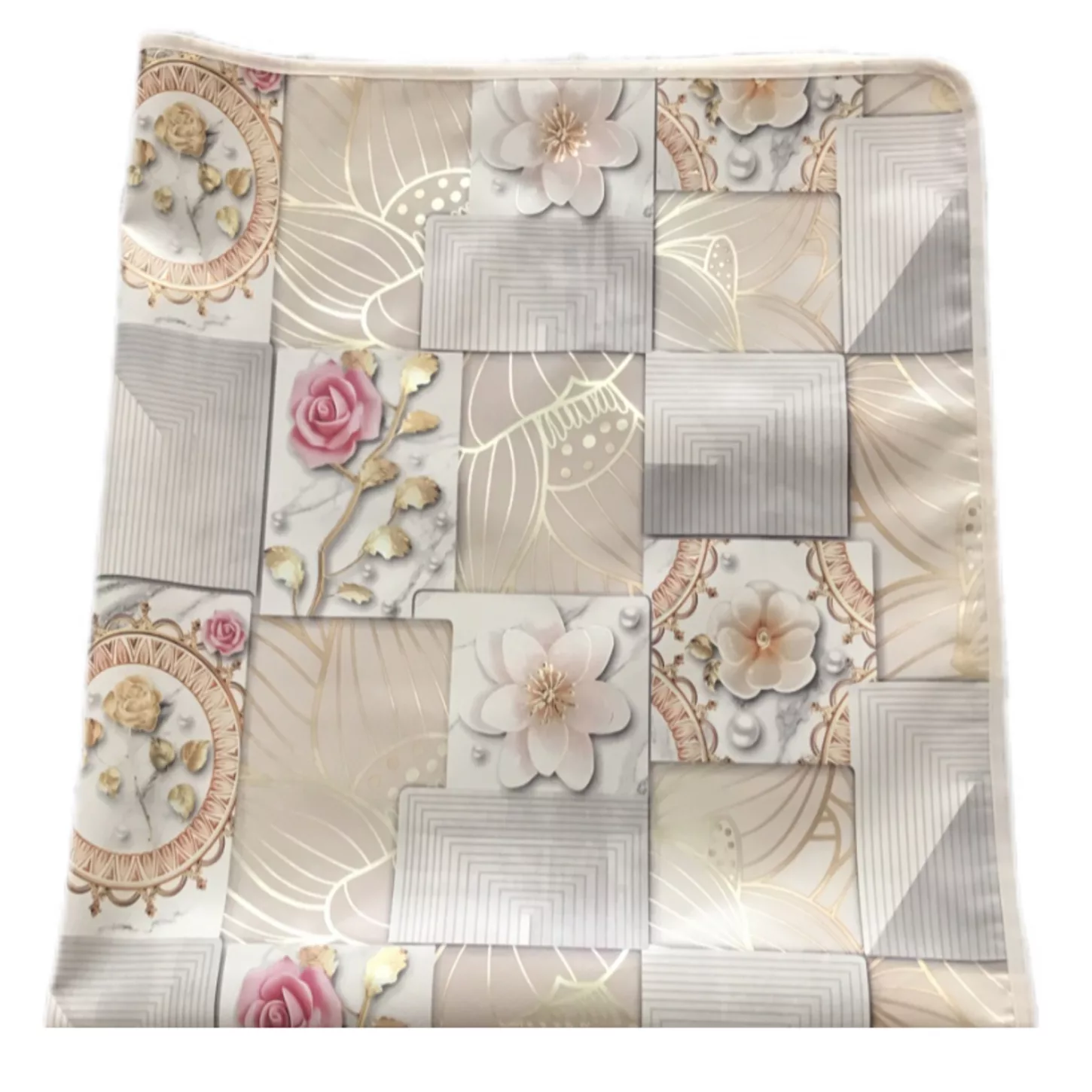 سفره 4 نفره مدل لوتوس پشت نخی کد 01