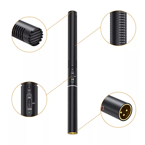 میکروفون کامیکا مدل CVM-VP3 با درگاه اتصال جک 3.5 میلیمتری