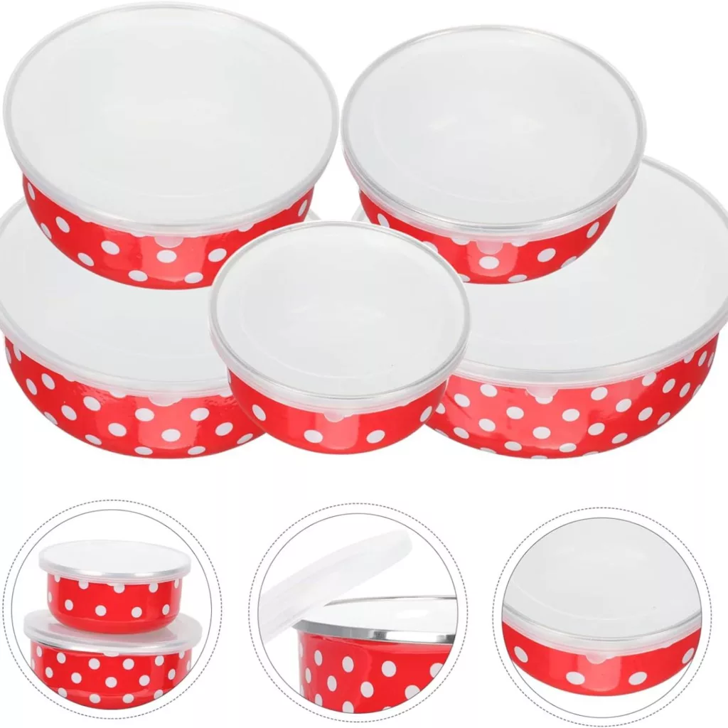 ظرف نگهدارنده مدل لعابی  4014 بسته پنج عددی