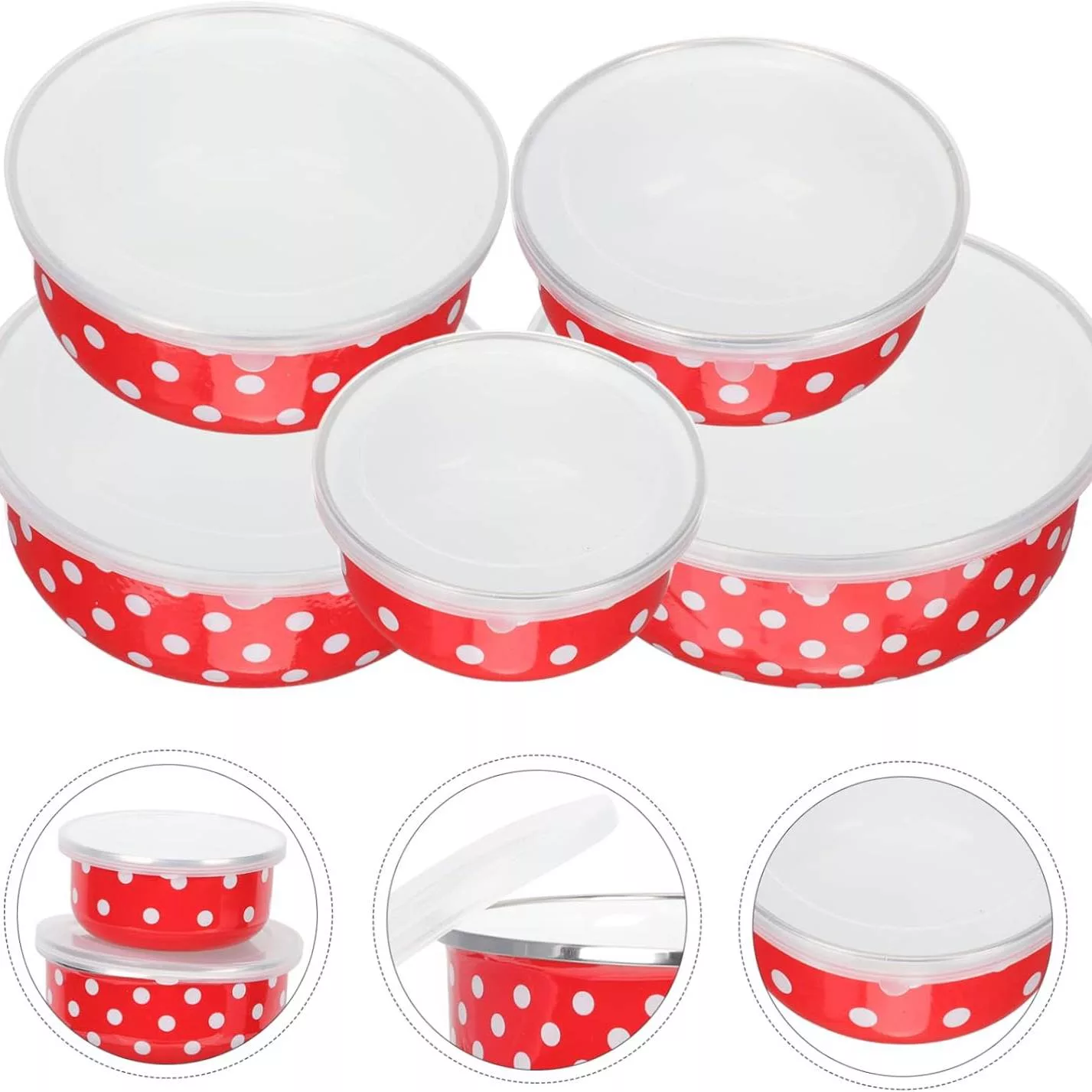 ظرف نگهدارنده مدل لعابی  4014 بسته پنج عددی