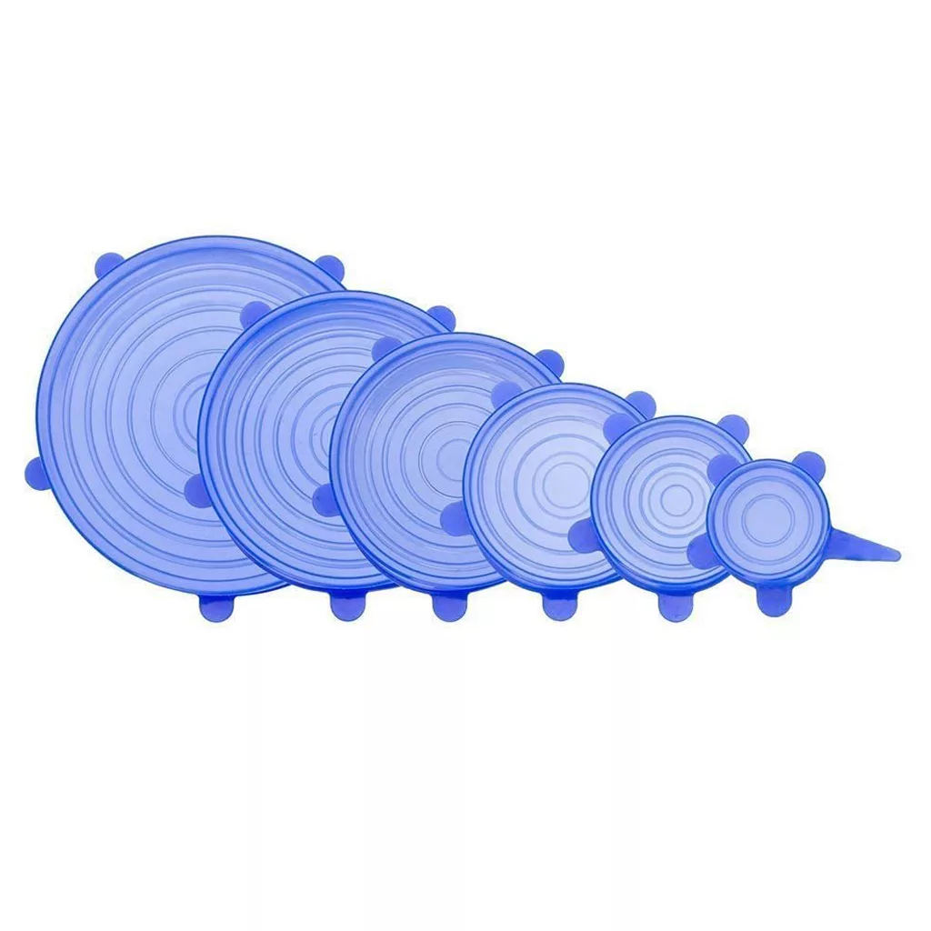 درپوش ظرف مانیا مدل شقایق مجموعه 6 عددی