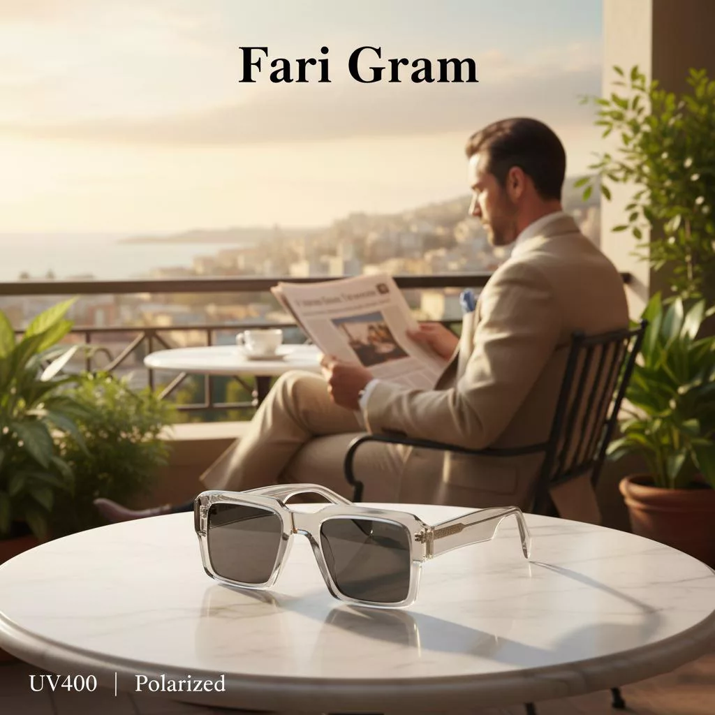 عینک آفتابی مربعی فاری گرام مدل 58972 C5 POLAR I