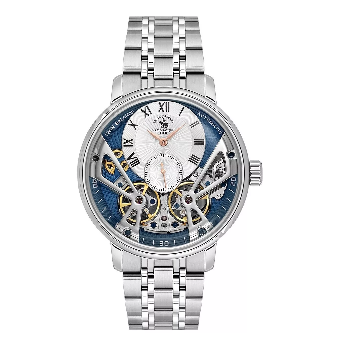 ساعت مچی عقربه‌ای اتوماتیک مردانه سانتا باربارا پولو راکت کلاب مدل sb.1.10604-5
