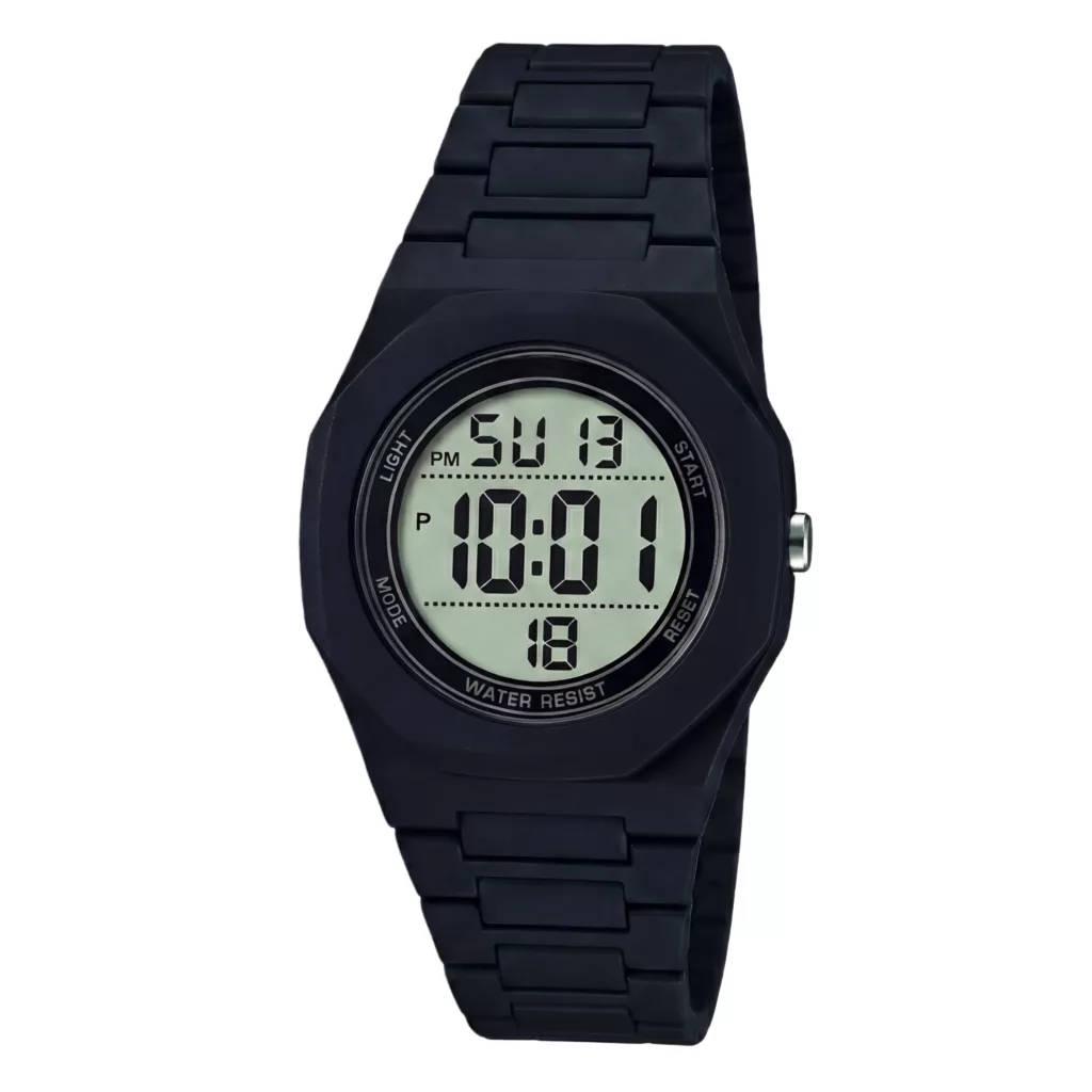 ساعت مچی دیجیتال مردانه مدل اسپرت تک زمانه بند کربنی سبک قفل مخفی کد C5