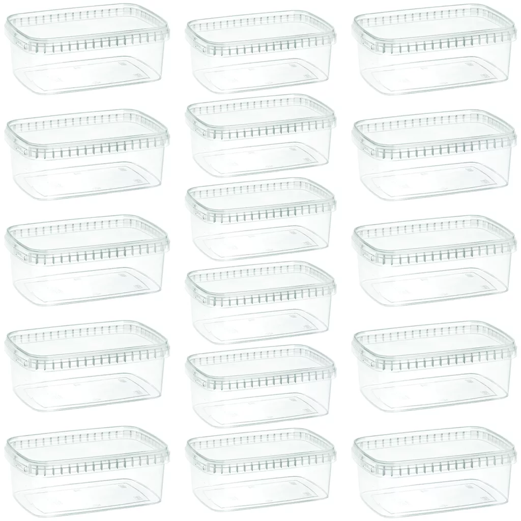 ظرف نگهدارنده طب پلاستیک مدل 1000C بسته 16 عددی