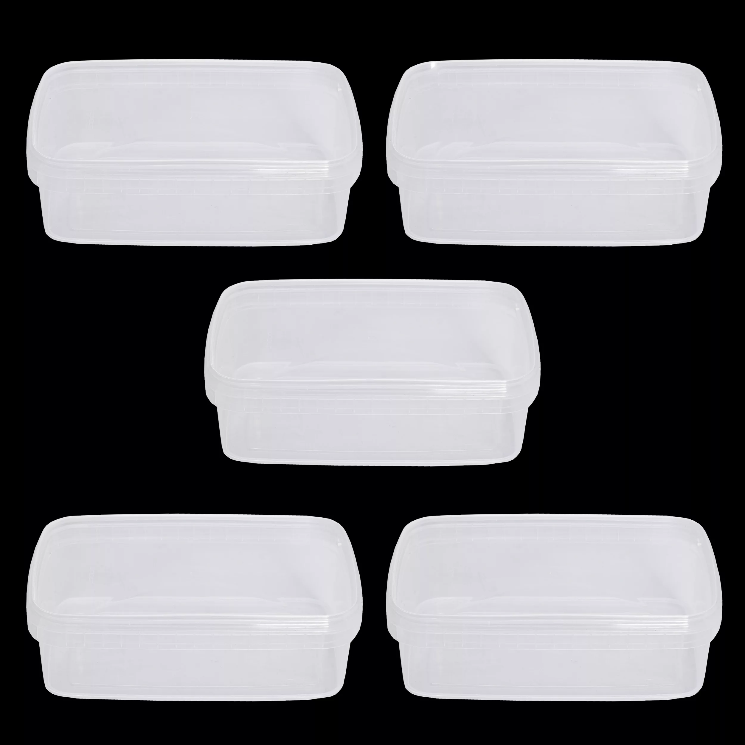 ظرف نگهدارنده مدل فریزری ماکروویوی مجموعه 5 عددی