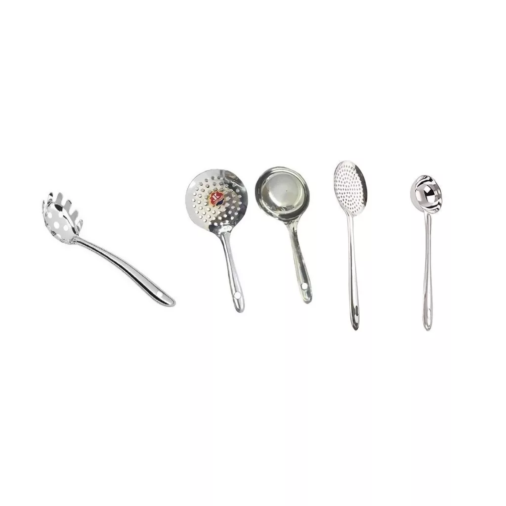 سرویس کفگیر و ملاقه 5 پارچه مدل هندي کد KM5