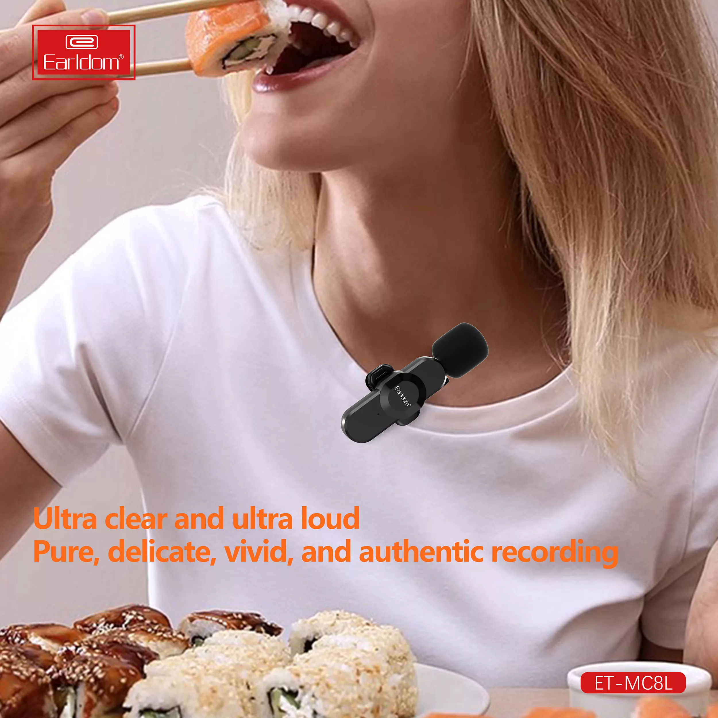 میکروفن یقه ای ارلدام مدل Lightning MC8L