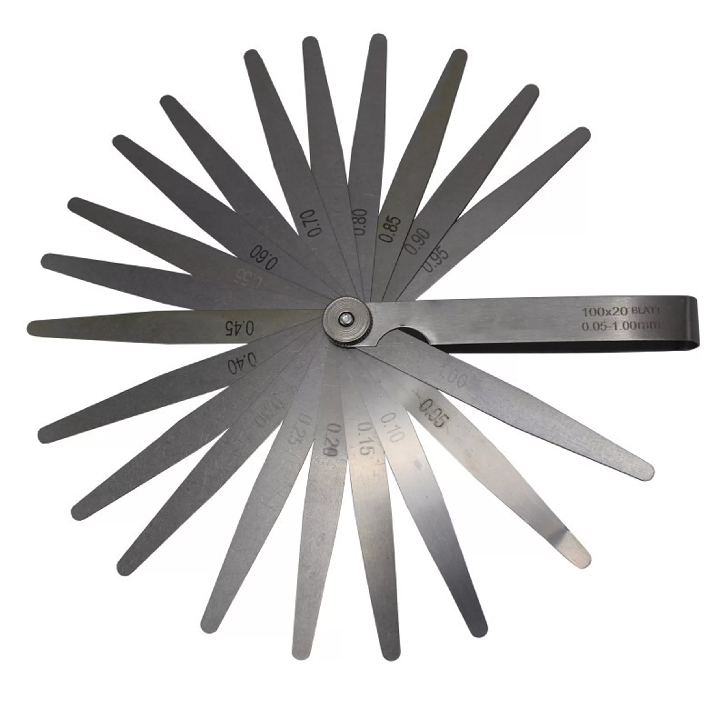 آچار فیلر مدل ZWW 995 مجموعه 20 عددی