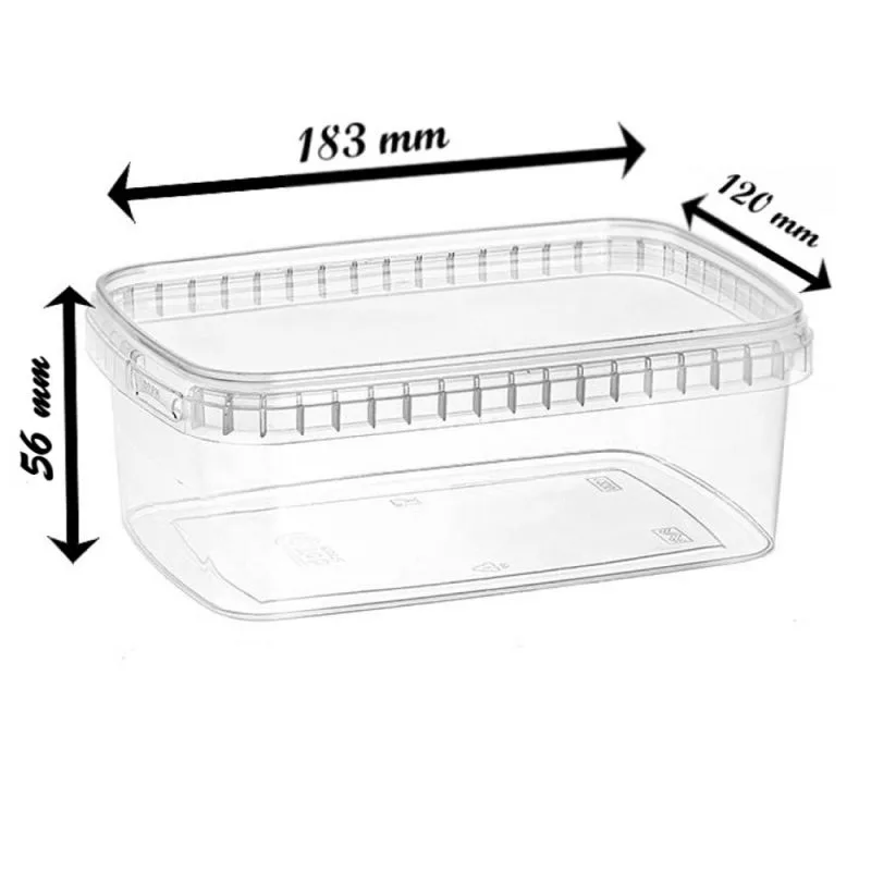 ظرف نگهدارنده طب پلاستیک مدل 1000 C کد AT 2617 بسته 14 عددی