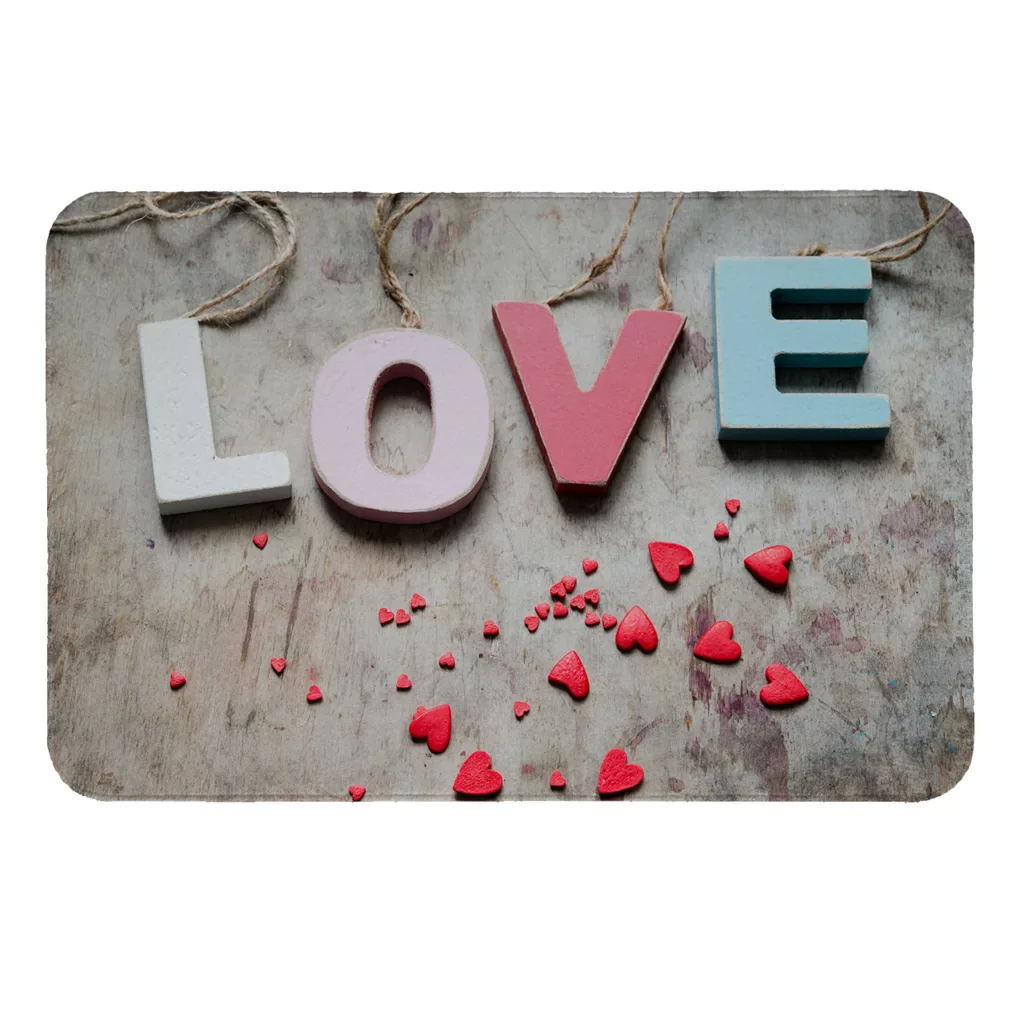 پادری طرح LOVE کد 6238 سایز 60 × 40 سانتی متر