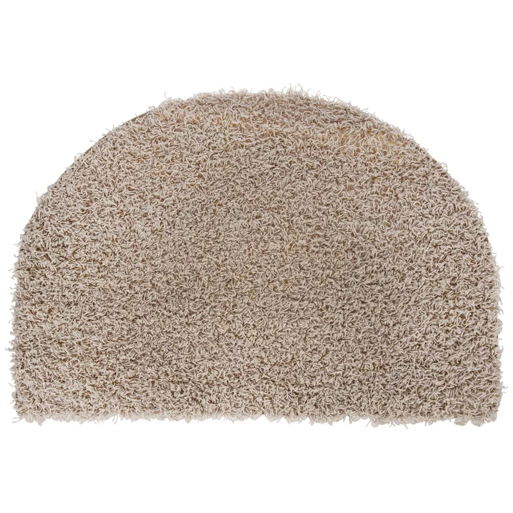 پادری فرش مریم مدل پرزبلند نیم دایره سایز 70×50 سانتی متر