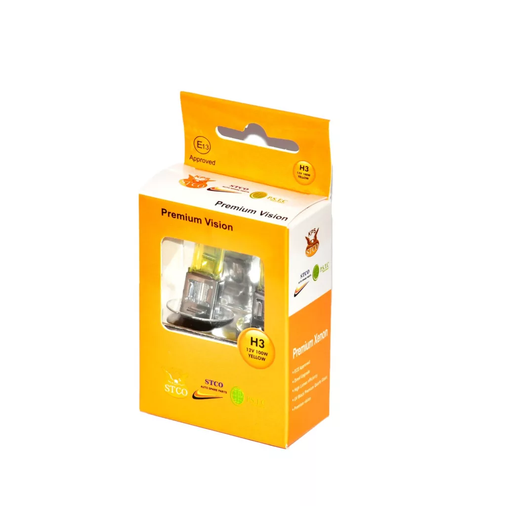 لامپ خودرو هالوژن استیکو مدل H3 12v بسته دو عددی