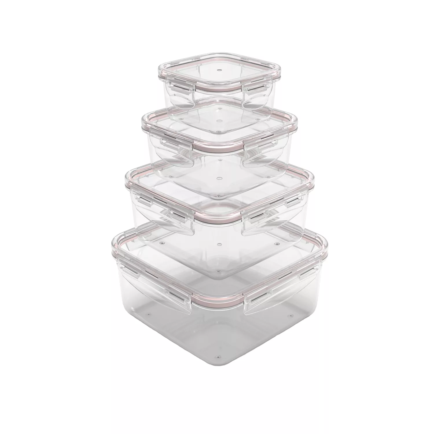 ظرف نگهدارنده ویرو پلاستیک مدل ایزی لاک کد 108 بسته 4 عددی