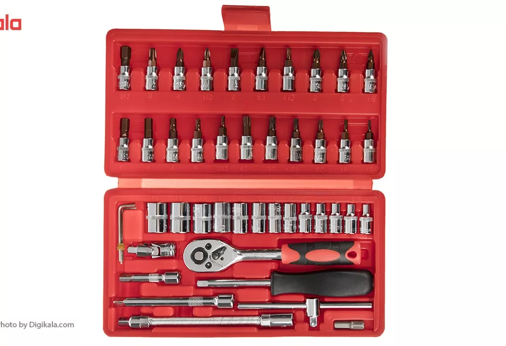 مجموعه 46 عددی آچار و سری بکس و پیچ گوشتی ساتاگود مدل G-10027