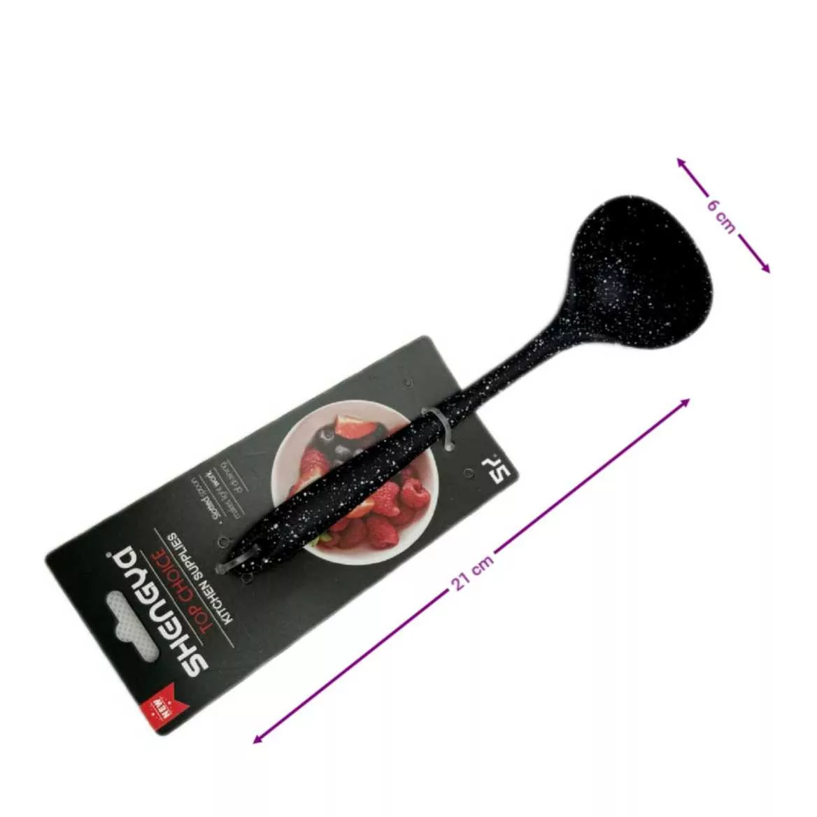 سرویس کفگیر و ملاقه 7 پارچه شنگیا مدل سیلیکونی کهکشانی طرح مینیاتوری